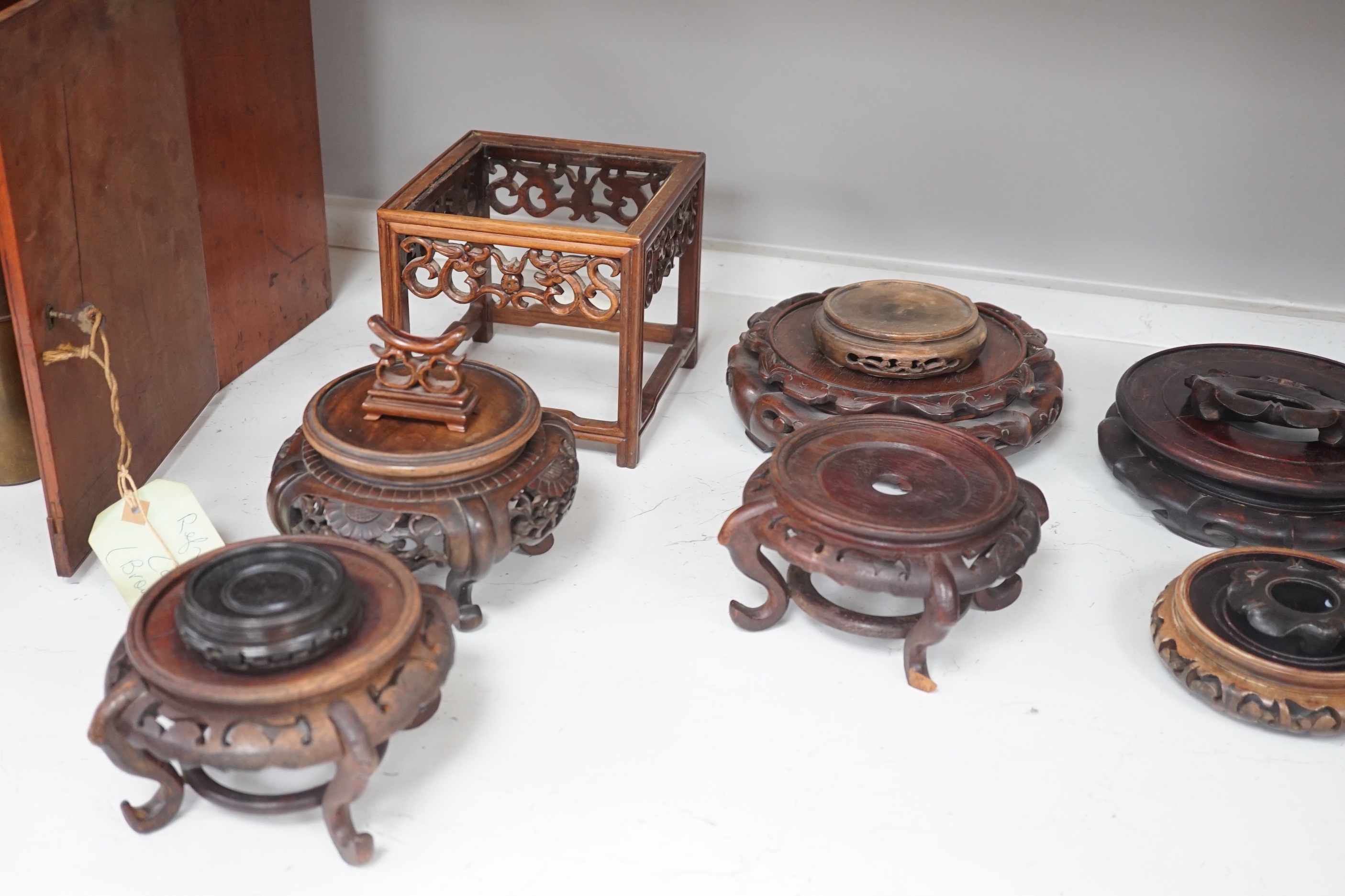 A quantity of Chinese hardwood stands (28)